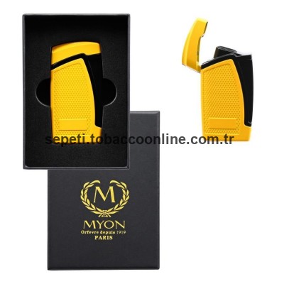 Myon 2 Pürmüz Alev Delicili Puro Çakmağı Sarı