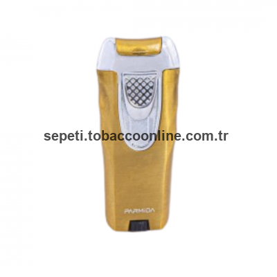 Parmida Tek Torch Pürmüz Gold-Gümüş Puro Çakmağı