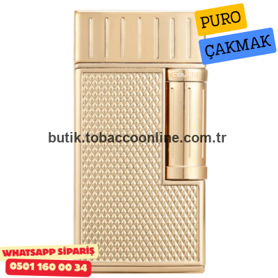 Colibri Julius Altın Çift Yumuşak Alevli Puro Çakmağı