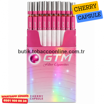 GTM Cherry Capsule Sigara (Kiraz Aroma) 1 Paket