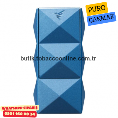 Colibri Quasar II Çift Torch Pürmüz Mavi Puro Çakmağı