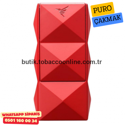 Colibri Quasar II Çift Torch Pürmüz Kırmızı Puro Çakmağı