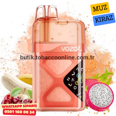 Vozol Neon 60000 PUFF Dragonfruit Banana Cherry – Ejder Meyvesi, Muz & Kiraz