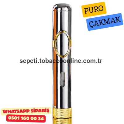 Puro Çakmak – Tek Alev Jet Torch (Slim Metal Premium Model)