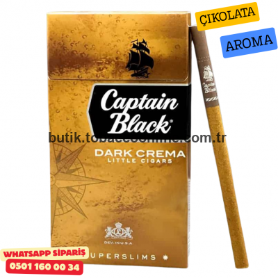 Captain Black Dark Crema SüperSlims ( Çikolata ) Sigara 1 Paket
