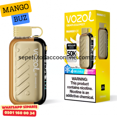 Vozol Gear Ice & Sweet 50000 PUFF Mango Ice